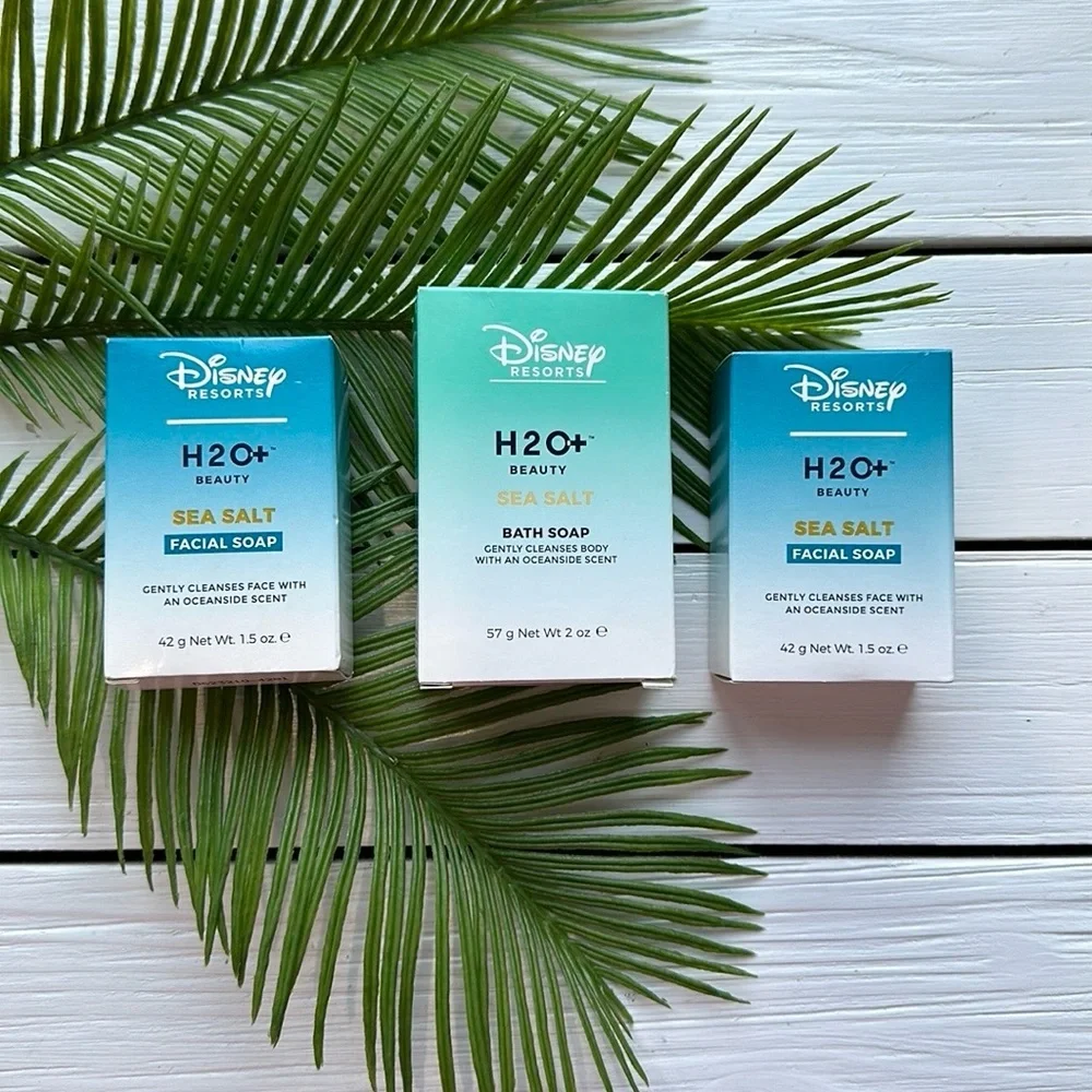 NIB Disney Resorts H20 Sea Salt Bath and Facial Soap Bundle 3